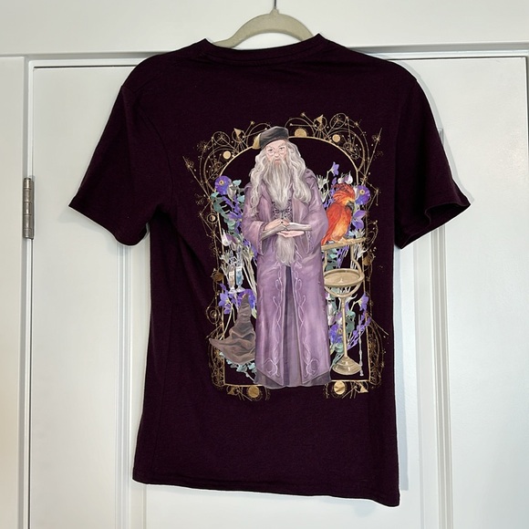 Rare Harry Potter Collection Albus Dumbledore Phoenix Embroidered T-shirt - Picture 6 of 9